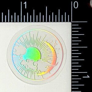 🌀10/$10🌀 Silver Celestial Holographic Translucent Waterproof Vinyl Sticker